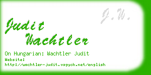 judit wachtler business card